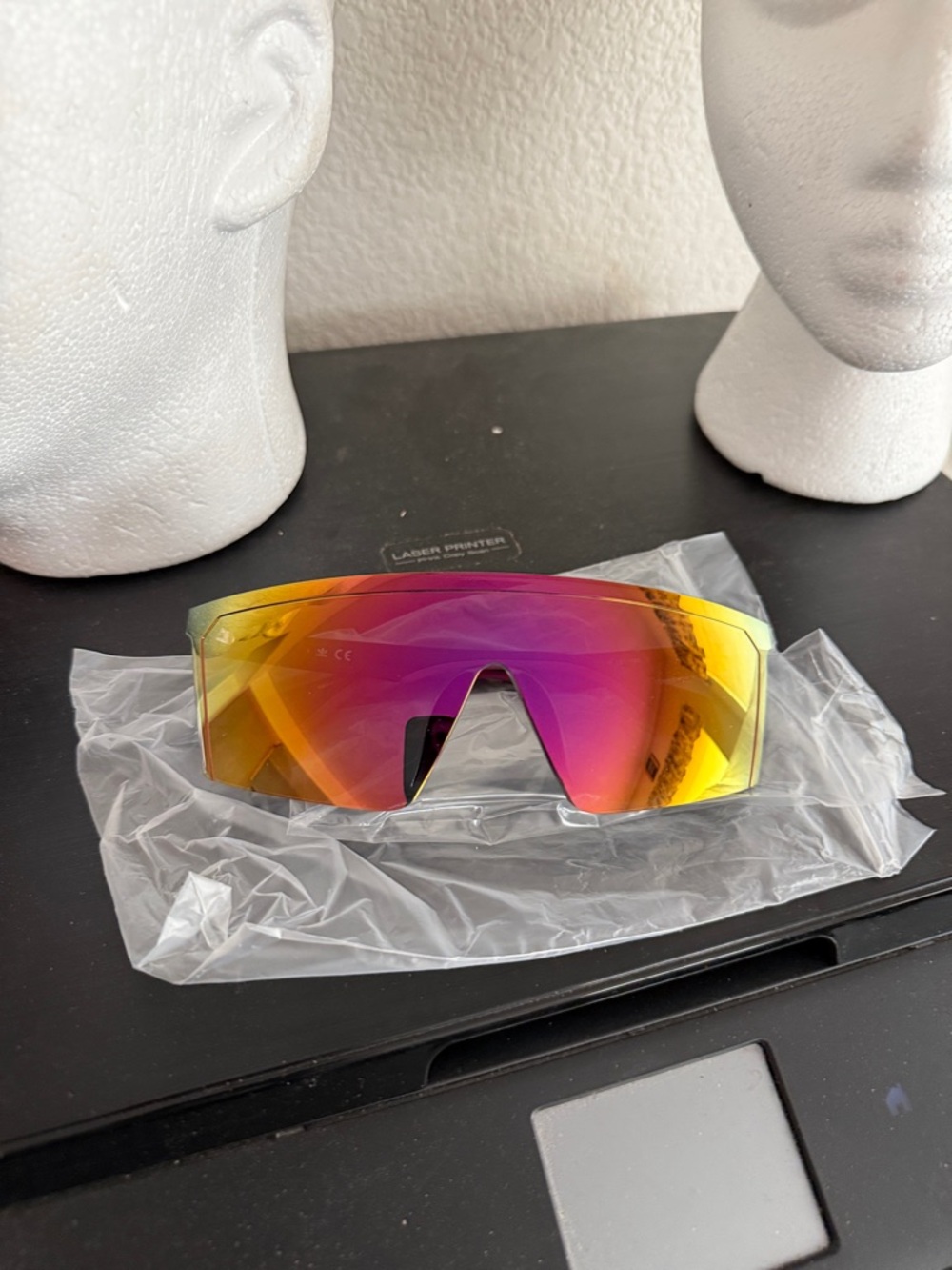 ADIDAS Shield Sunglasses in Amber-Pink Mirror